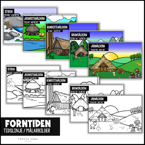 Målarbilder / Tidslinje forntiden