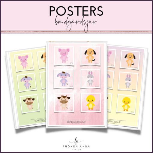 Posters bondgårdsdjur