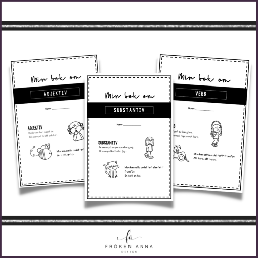 3 pack: Min bok om ordklasserna substantiv, adjektiv och verb