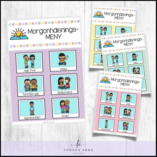 Morgonhälsningsmeny
