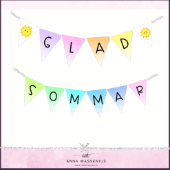 Glad sommar - vimpel