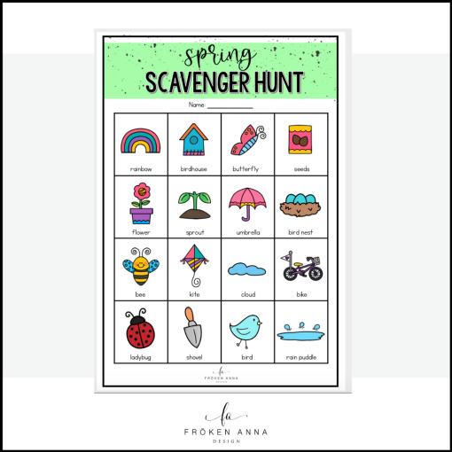 Spring scavenger hunt