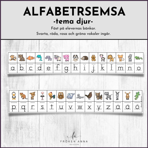 Alfabetsremsa djur