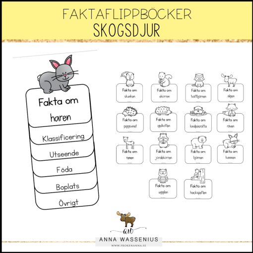 Faktaflippbok (Skogsdjur)