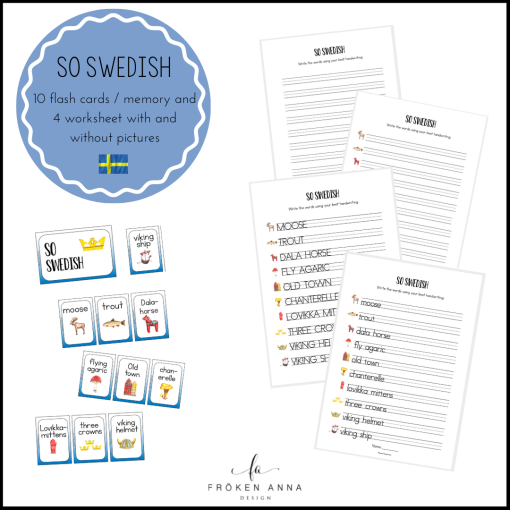 So Swedish (Ordkunskap, välskrivning, memory)