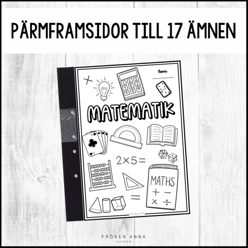 Pärmframsidor till elevpärmar