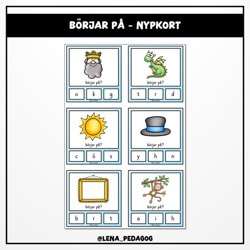 Börjar på - nypkort