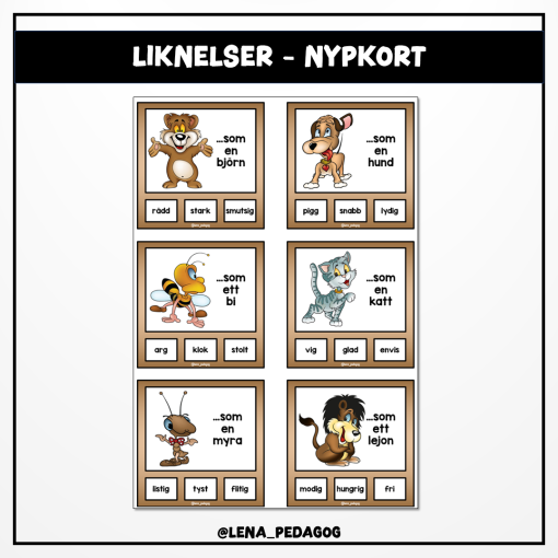 Liknelser - nypkort