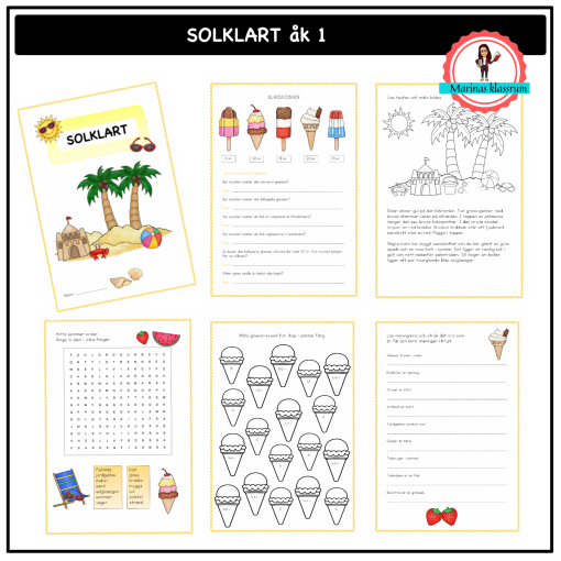 Solklart gul