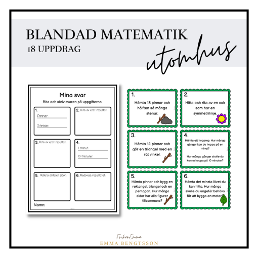 Matematikuppdrag - utomhus