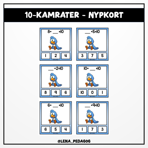 10-kamrater - nypkort