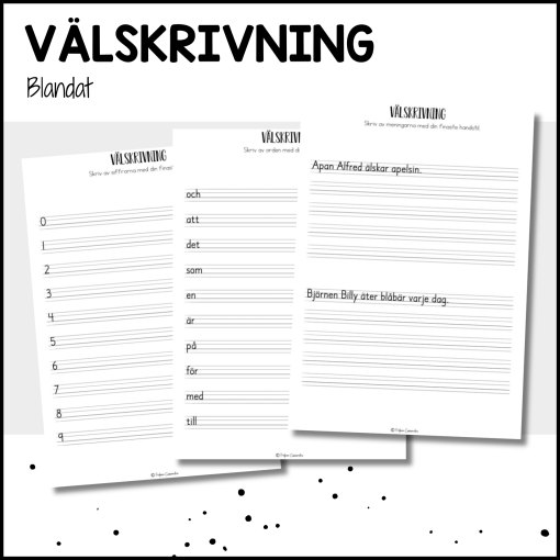Välskrivning - skriva fint