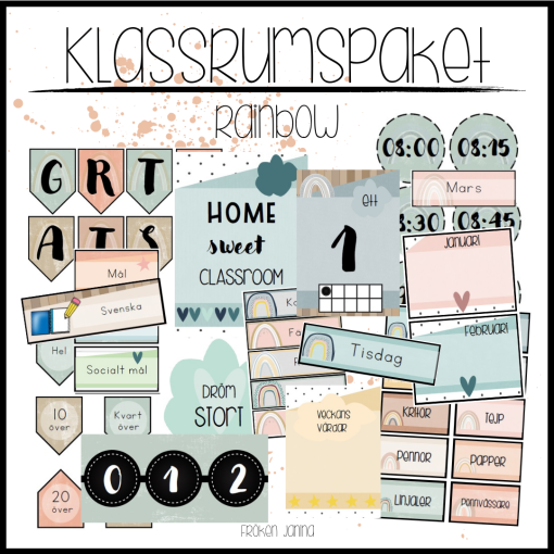 Klassrumspaket (rainbow)