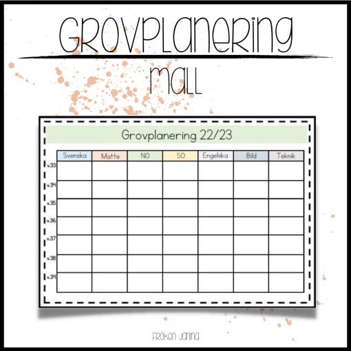 Grovplanering 22/23