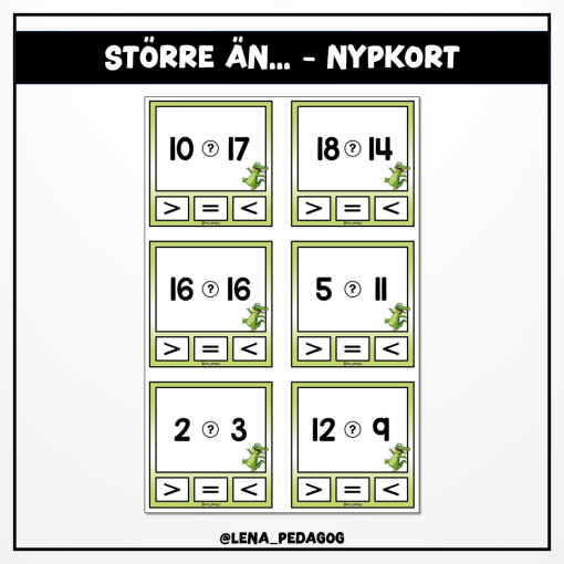 Större än... - nypkort