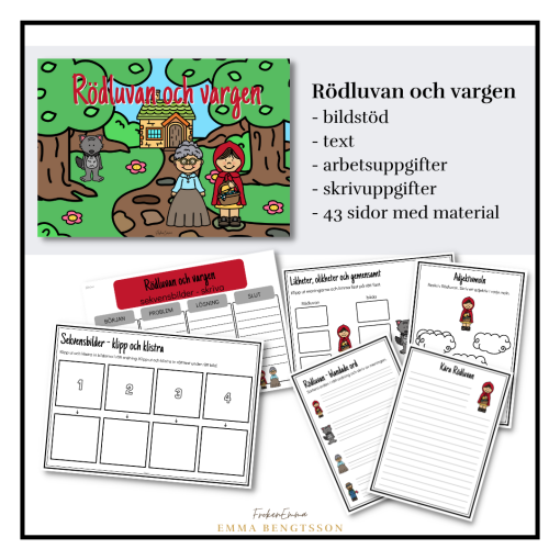Rödluvan och vargen - aktiviteter