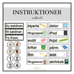 Instruktioner material - neutral