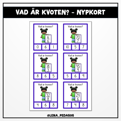 Vad är kvoten? - nypkort