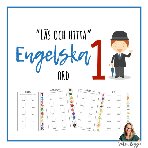 "Läs och hitta" - Engelska ord