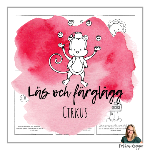 Läs och färglägg - Cirkus