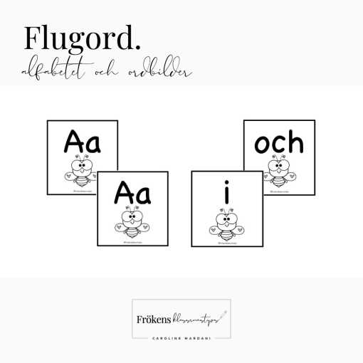 Flugord - alfabetet och ordbilder