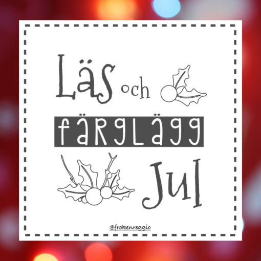 Läs och färglägg - jul
