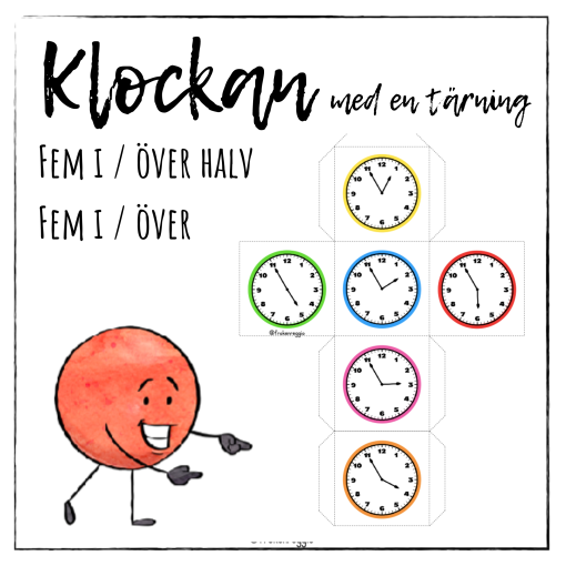 Klockan med en tärning - Fem i / över & Fem i / över halv