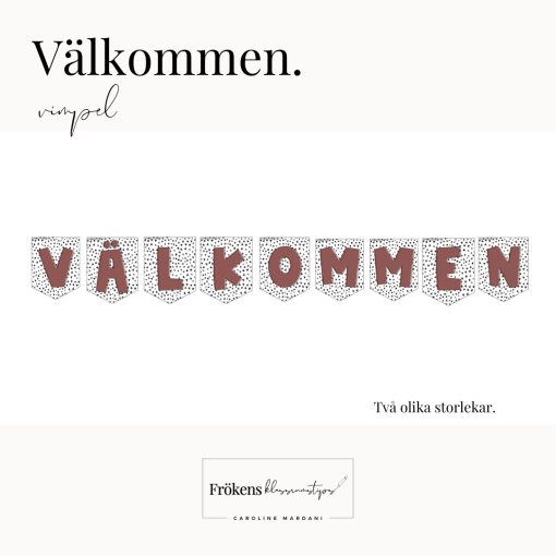 Välkommen - Vimpel