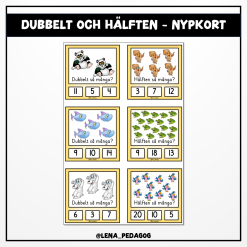 Dubbelt och hälften - nypkort