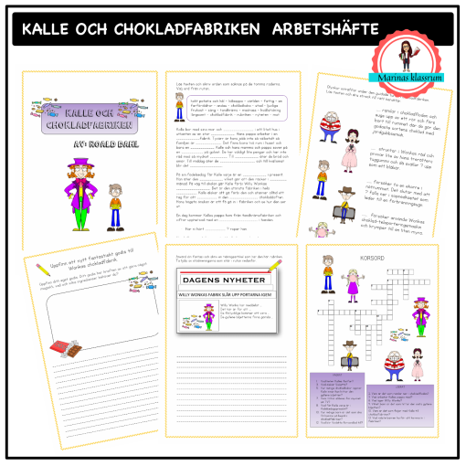 Kalle och chokladfabriken arbetshäfte