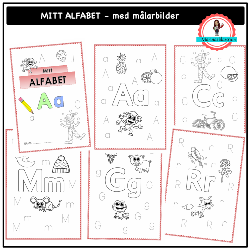 Mitt alfabet med målarbilder
