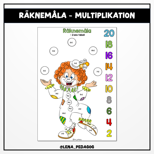 Räknemåla - multiplikation