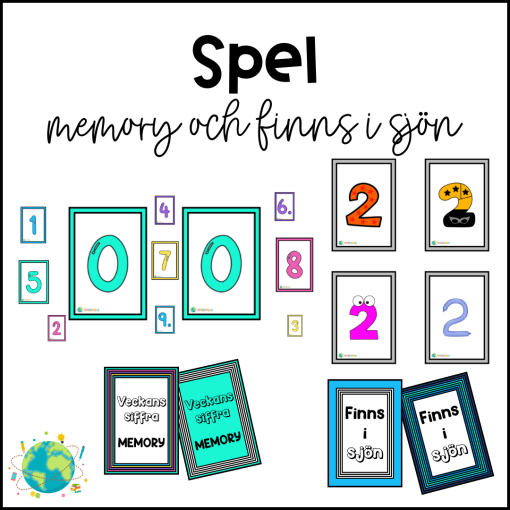 Veckans siffra - Memory och Finns i sjön