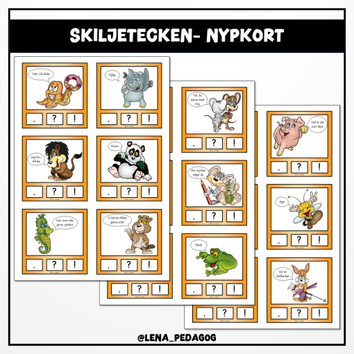 Skiljetecken - nypkort