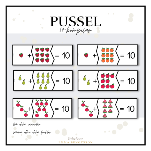 Pussel - 10 kompisar