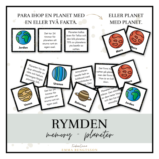 Rymden memory - planeter