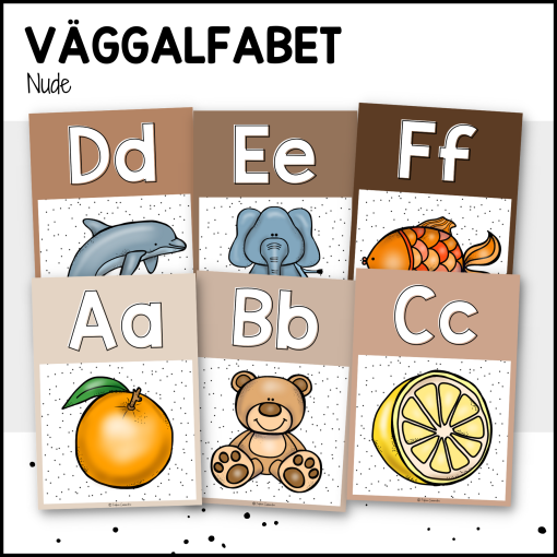NUDE: väggalfabet