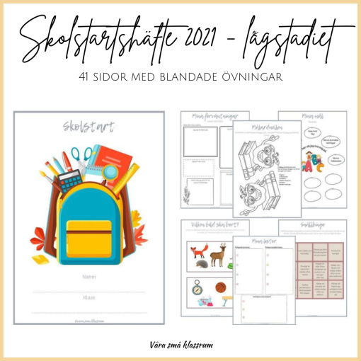 Skolstartshäfte 2021 - lågstadiet