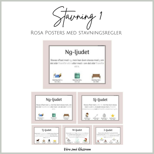 Stavningsregler 1 - rosa