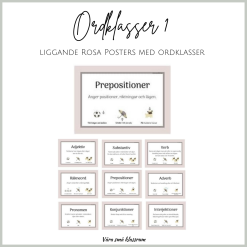 Ordklasser 1 - rosa