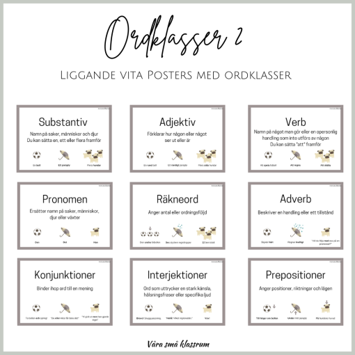 Ordklasser 2 - vita