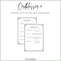 Ordklasser 4 - vita