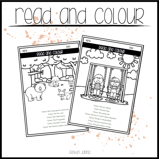 Read and colour