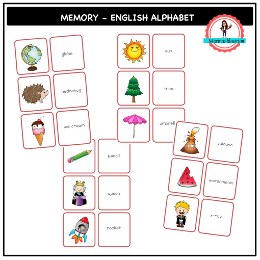 English memory - the alphabet