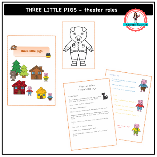 Three little pigs - theater roles