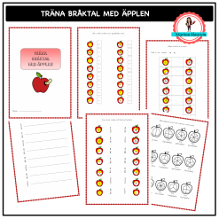 Träna bråktal med äpplen