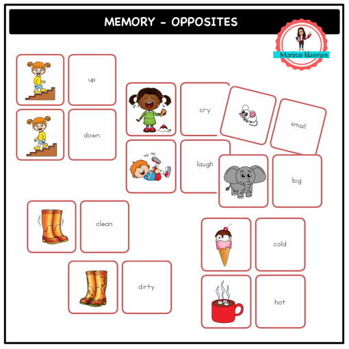 English memory - opposites