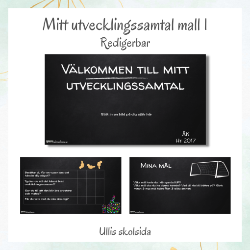 Mitt utvecklingssamtal mall 1 – redigerbar