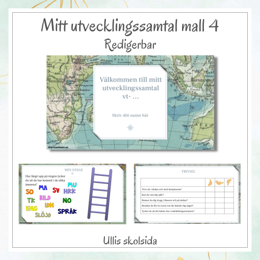 Mitt utvecklingssamtal mall 4 – redigerbar