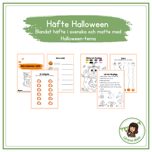Halloween-häfte (svenska & matte)